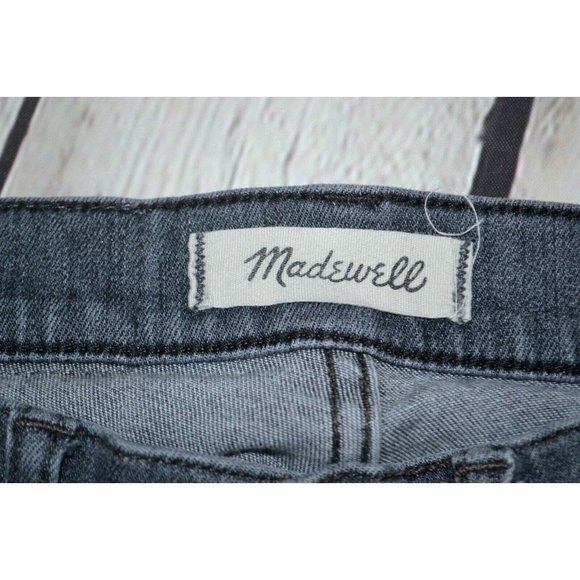 MADEWELL Women's 9" High Riser Skinny Skinny Jeans SIZE 24‎ Gray - Picture 7 of 8